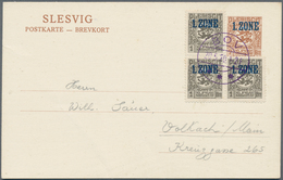 Deutsche Abstimmungsgebiete: Schleswig - Ganzsachen: 1920, Mit ZF 3x1Öre Philatelistisch Gebrauchte - Altri & Non Classificati