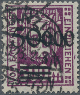 Danzig - Portomarken: 1923, Portomarke "50000" Auf 500 Mark, Aufdruck Rußigschwarz Gestempelt "DANZI - Altri & Non Classificati
