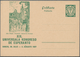 Danzig - Ganzsachen: 1927, Ungebrauchte, Beidseitig Gezähnte Ganzsachenbildpostkarte Wst. Wappen Mit - Otros & Sin Clasificación