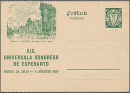 Danzig - Ganzsachen: 1927, Ungebrauchte, Beidseitig Gezähnte Ganzsachenbildpostkarte Wst. Wappen Mit - Autres & Non Classés