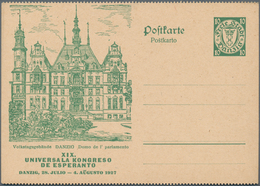 Danzig - Ganzsachen: 1927, Ungebrauchte, Beidseitig Gezähnte Ganzsachenbildpostkarte Wst. Wappen Mit - Andere & Zonder Classificatie