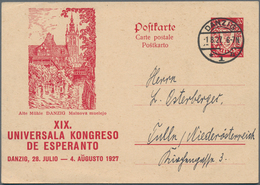 Danzig - Ganzsachen: 1927, Bedarfs- Und Portogerecht Verwendete Ganzsachenbildpostkarte Wst. Wappen - Sonstige & Ohne Zuordnung