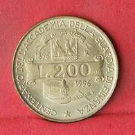 ITALY 200 LIRE 1996 -    KM# 184 - (Nº33483) - 200 Lire