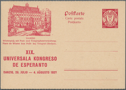 Danzig - Ganzsachen: 1927, Ungebrauchte, Beidseitig Gezähnte Ganzsachenbildpostkarte Wst. Wappen 20 - Autres & Non Classés