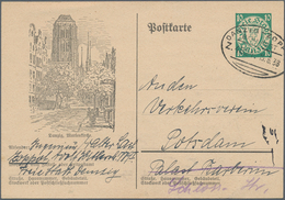 Danzig - Ganzsachen: 1938. Bild-Postkarte 10 Pf Wappen Mit Linksseitiger Abbildung "Marienkirche". G - Altri & Non Classificati