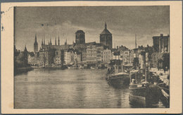 Danzig - Ganzsachen: 1935, Bedarfs- Und Portogerecht Verwendete Ganzsachenbildpostkarte Wst. Wappen - Autres & Non Classés