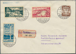 Danzig - Ganzsachen: 1936, Gebrauchter Privater Ganzsachenumschlag Wst. Wappen 3 (Pf) Braun Mit ZF D - Andere & Zonder Classificatie