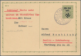 Sudetenland - Rumburg: 1938, Zwei Ganzsachenpostkarten Mit Wst. Staatswappen 50 Halerú Hellgrün Mit - Région Des Sudètes