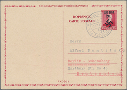 Sudetenland - Rumburg: 1938, Bedarfsgerecht Gebrauchte Ganzsachenpostkarte Mit Wst. Präsident Masary - Sudetenland