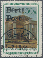 Dt. Besetzung II WK - Estland - Elwa: 1941, 30 Kop. Allunionsausstellung 1940 Mit Aufdruck Gestempel - Occupazione 1938 – 45