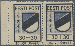 Dt. Besetzung II WK - Estland - Odenpäh (Otepää): 1941, 30+30 Kop. Wappen Im Waagerechten Paar Urspr - Occupation 1938-45