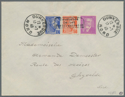 Dt. Besetzung II WK - Frankreich - Dünkirchen: 1940, 10 C Lilaultramarin Und 15 C Rotorange "Merkurk - Occupation 1938-45