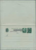 Dt. Besetzung II WK - Laibach - Ganzsachen: 1944, Ungebrauchter Kartenbrief Wst. 25 Cent Grün König - Occupation 1938-45