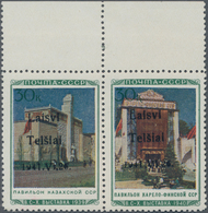Dt. Besetzung II WK - Litauen - Telschen (Telsiai): Die Marken Im Wagrechten Paar Vom Oberrand (Boge - Ocupación 1938 – 45