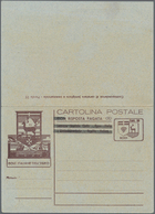 Dt. Besetzung II WK - Rhodos - Ganzsachen: 1943, Ungebrauchte Ganzsachenpostkarte Mit Bezahlter Antw - Ocupación 1938 – 45