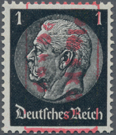 Dt. Besetzung II WK - Russland - Pleskau (Pskow): 1941, 20 K Auf 1 Pf Schwarz Hindenburg, Aufdruck D - Bezetting 1938-45