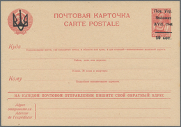 Dt. Besetzung II WK - Ukraine - Ganzsachen: 1941, Ungebrauchte Ganzsachenpostkarte Der Sowjetunion W - Bezetting 1938-45