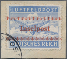 Feldpostmarken: 1944: Insel Kreta, Durchstochen, Farbfrische Marke In Sehr Guter Erhaltung Auf Luxus - Otros & Sin Clasificación