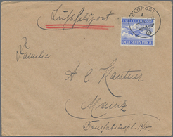 Feldpost 2. Weltkrieg: 1942 (31.12.), Ausgeflogener Luft-FP-Brief Mit Abs. 06018 (= 2. Kp. Fla. M. G - Altri & Non Classificati