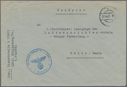 Feldpost 2. Weltkrieg: 1942 (27.4.), FP-Dienstbrief Mit Abs. Und Briefstpl. "L 33623 *' 4. Staffel ( - Altri & Non Classificati