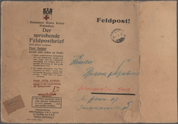 Feldpost 2. Weltkrieg: 1943 (25.4.), Schallplattenbrief (Durchmesser 20 Cm) Mit Dazugehöriger Versan - Autres & Non Classés