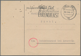 Feldpost 2. Weltkrieg: 1944, KRETA, Funkmitteilung Mit Poststempel Vom 12.12. (BERLIN SW 11 Mit Werb - Otros & Sin Clasificación