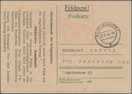 Feldpost 2. Weltkrieg: 1944 (27.9.), Funknachrichtenkarte Mit Funkgrüßen Aus Der "Festung Dünkirchen - Autres & Non Classés