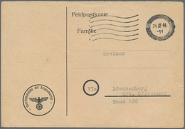 Feldpost 2. Weltkrieg: 1944, LA ROCHELLE, Funkmitteilung, Geschrieben Am 21.12., Poststempel Vom 24. - Sonstige & Ohne Zuordnung