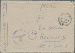 Feldpost 2. Weltkrieg: 1944, (23.10/26.12.), Zwei FP-Briefe (mit Brieftext) Versch. Einheiten (11190 - Autres & Non Classés
