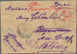 Kriegsgefangenen-Lagerpost: 1914/1915, Zwei Gebührenfreie Kriegsgefangenen-Belege Eines Deutschen Au - Autres & Non Classés