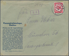 KZ-Post: 1935 (9.1.), Vordruckbrief (grünes Papier Mit Blauem Eindruck Lajournade EI 4) Eines Schutz - Covers & Documents