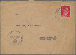 KZ-Post: 1943/1944, Zwei Briefe Aus Der Korrespondenz Eines Häftlings Aus Dem Konz. Lager Dachau 3 K - Cartas & Documentos