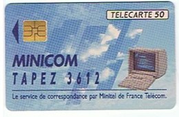 MINICOM - Tapez 3612 - Le Service De Correspondance Par Minitel De  FRANCE TELECOM - Téléphones