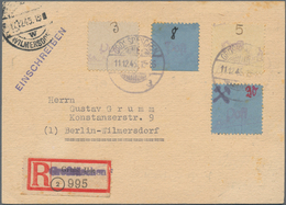 Deutsche Lokalausgaben Ab 1945: GROßRÄSCHEN: 1945, Freimarke 3(0) Pf Handschriftlich In 2(0) Geänder - Andere & Zonder Classificatie