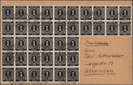 Alliierte Besetzung - Gemeinschaftsausgaben: 1946, 1 Pf Ziffer, 60 Stück Als Portogerechte Massen-Me - Autres & Non Classés
