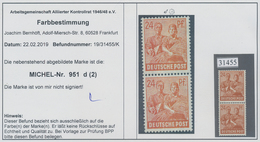 Alliierte Besetzung - Gemeinschaftsausgaben: 1947, Freimarken Arbeiterserie 24 Pf Lebaftbraunorange - Other & Unclassified