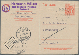 Alliierte Besetzung - Ganzsachen: 1947, II. Kontrollratsausgabe Ganzsachenpostkarte Mit Wst. Arbeite - Other & Unclassified