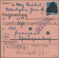 Sowjetische Zone - Sächsische Schwärzungen: 1945, 20 Pf Hitler Mit Aufdruck Type I "Schloßsilhouette - Other & Unclassified