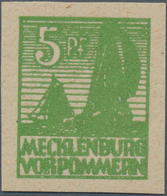 Sowjetische Zone - Mecklenburg-Vorpommern: 1946, Freimarke: Sogen. Abschiedsausgabe 5 Pf, Papier Y, - Sonstige & Ohne Zuordnung