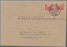 Sowjetische Zone - Mecklenburg-Vorpommern: 1946, Abschiedsausgabe 12 Pf LEBHAFTBRÄUNLICHROT Auf Y-Pa - Sonstige & Ohne Zuordnung