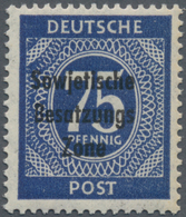 Sowjetische Zone - Allgemeine Ausgaben: 1948, Freimarke: Maschinenaufdruck Alliierter Kontrollrat Zi - Autres & Non Classés