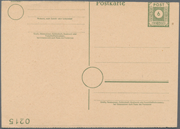 Sowjetische Zone - Ganzsachen: 1945, Ungebrauchte Ganzsachenpostkarte Dauerausgabe Der OPD Dresden W - Andere & Zonder Classificatie