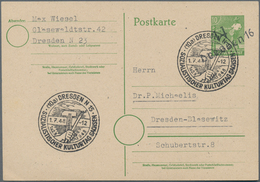 Sowjetische Zone - Ganzsachen: 1948, Bedarfs- Und Portogerecht Gebrauchte Ganzsachenpostkarte Der II - Other & Unclassified