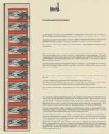 DDR: 1960, 20 Pfg. Eisenbahn Im Geschnittenen 10er-Streifen Sauber Tagesgestempelt "SEBNITZ 5.12.260 - Other & Unclassified