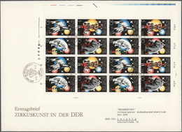 DDR: 1979, Meißen Porzellan, Beide Kleinbogen Im Beschnittenen Format Auf Großformatigen FDC Des "Bu - Autres & Non Classés