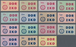 DDR - Dienstmarken C (Laufkontrollzettel ZKD): 1963/1964, Laufkontrollzettel Für Dienststellen Der D - Other & Unclassified