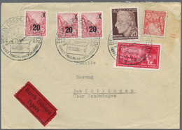 DDR - Propagandafälschungen: 1956, 24 Pfg. "UNDEUTSCHE UNDEMOKRATISCHE REPUBLIK" (kopfstehend Gekleb - Other & Unclassified