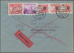 DDR - Propagandafälschungen: 1955, 20 Auf 24 Pfg. "UNDEUTSCHE UNDEMOKRATISCHE REPUBLIK" Im Sekrechte - Other & Unclassified