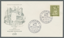 Berlin: 1956/58, "Berliner Stadtbilder I Und II", Komplett Auf Insgesamt Dreizehn FDC In Tadelloser - Briefe U. Dokumente