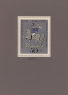 Berlin: 1969, Original-Künstlerentwurf (17x20,5) Von Prof. H.Schillinger Zur Wohlfahrts-Ausgabe Zinn - Briefe U. Dokumente